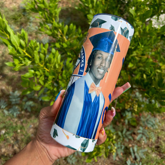 Custom Grad Themed Hot/Cold Tumbler/Water bottle