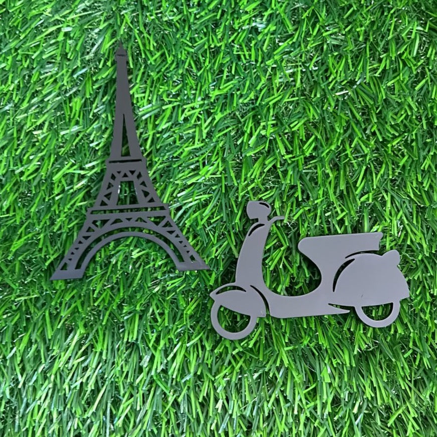 Custom Acrylic Cake Topper (w/ out stick)