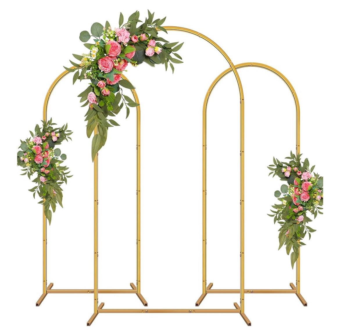 Gold Arched Backdrop Rental
