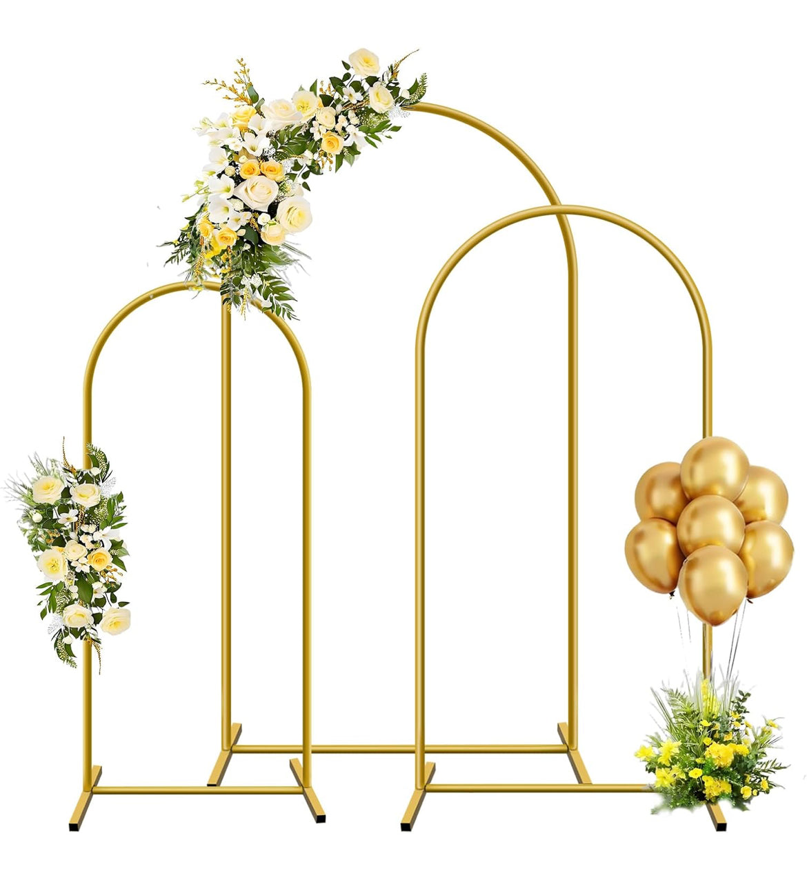 Gold Arched Backdrop Rental