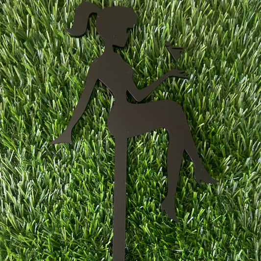 Martini Lady Cake Topper