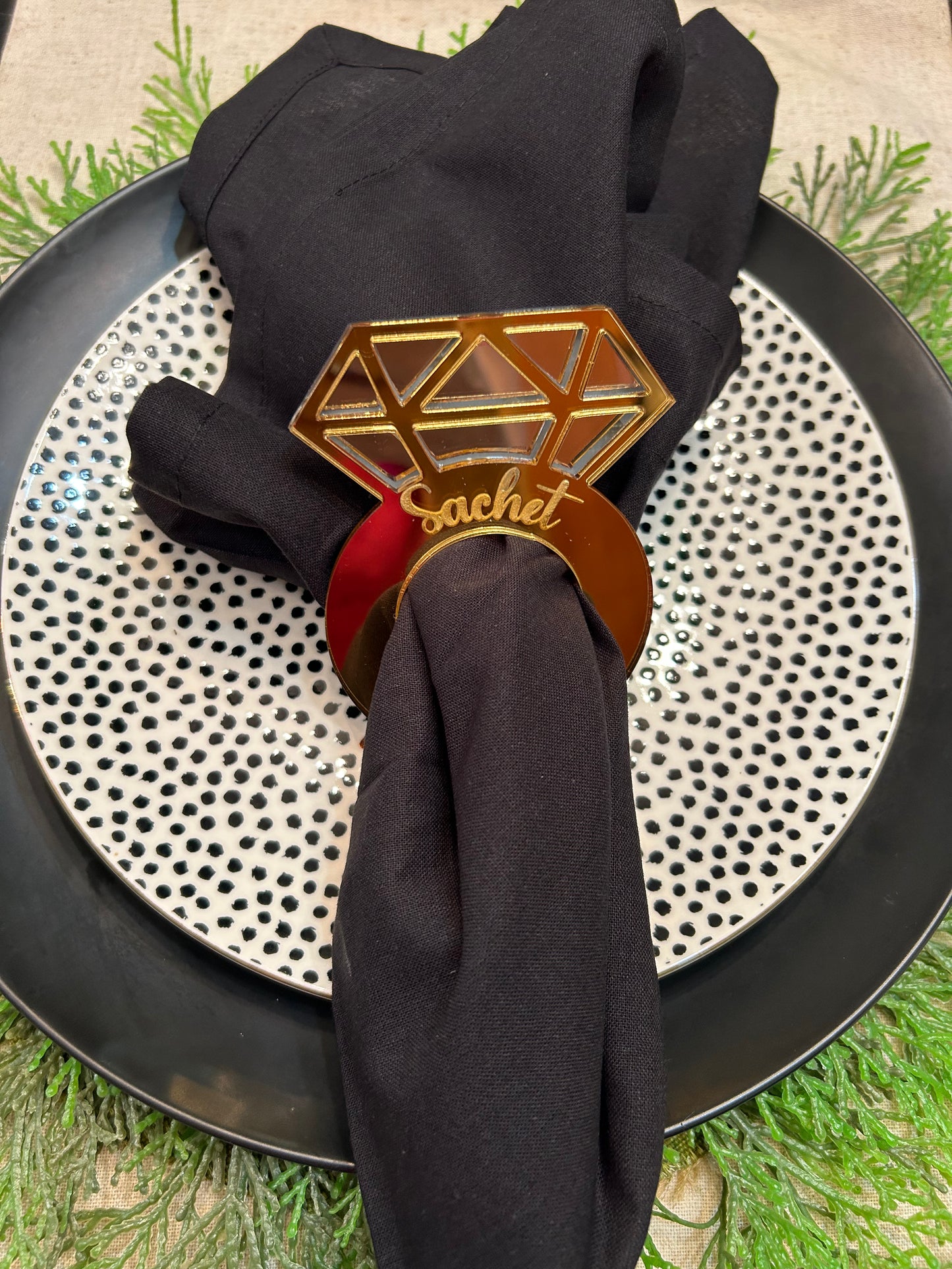 Diamond Ring Napkin Ring