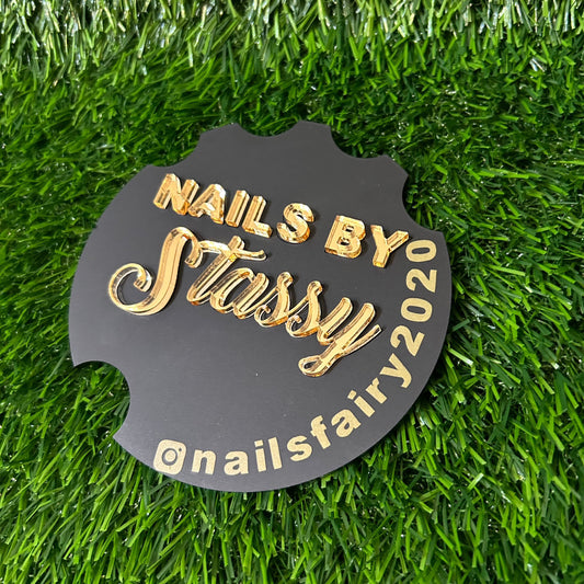 Acrylic Nail Art Service Display Sign