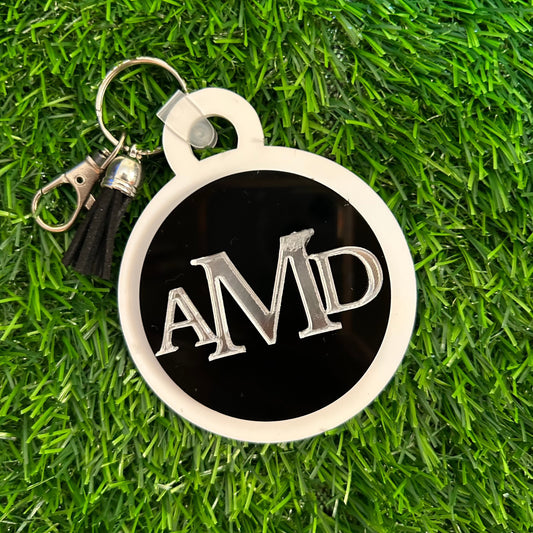 Circle Custom Acrylic Bag tag / Keychain