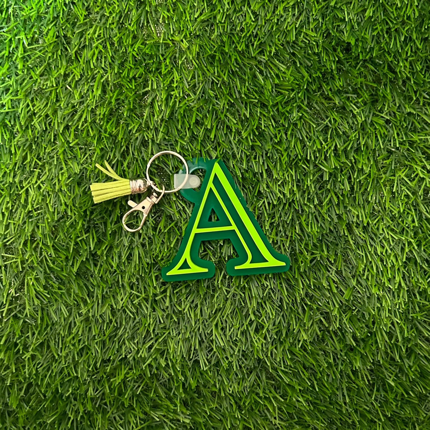 Custom Initial Acrylic Bag tag / Keychain