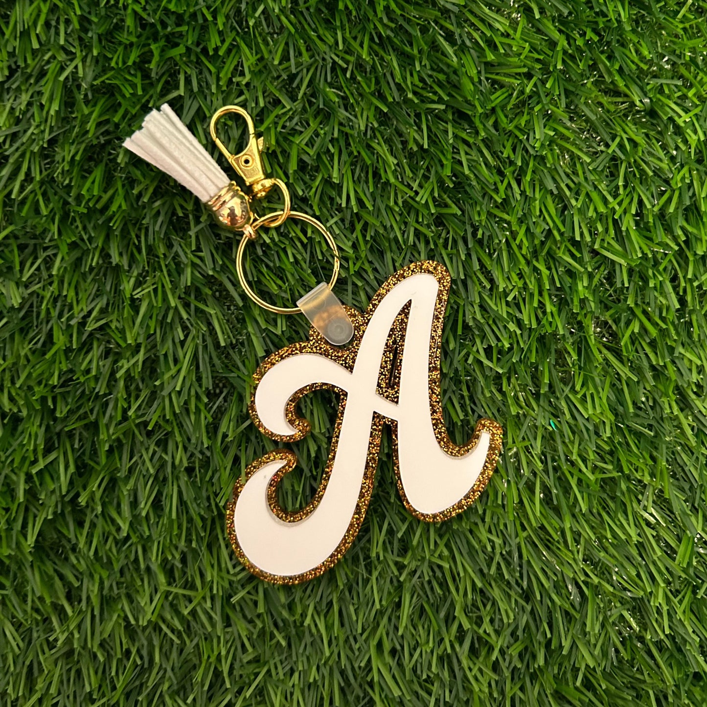 Custom Initial Acrylic Bag tag / Keychain