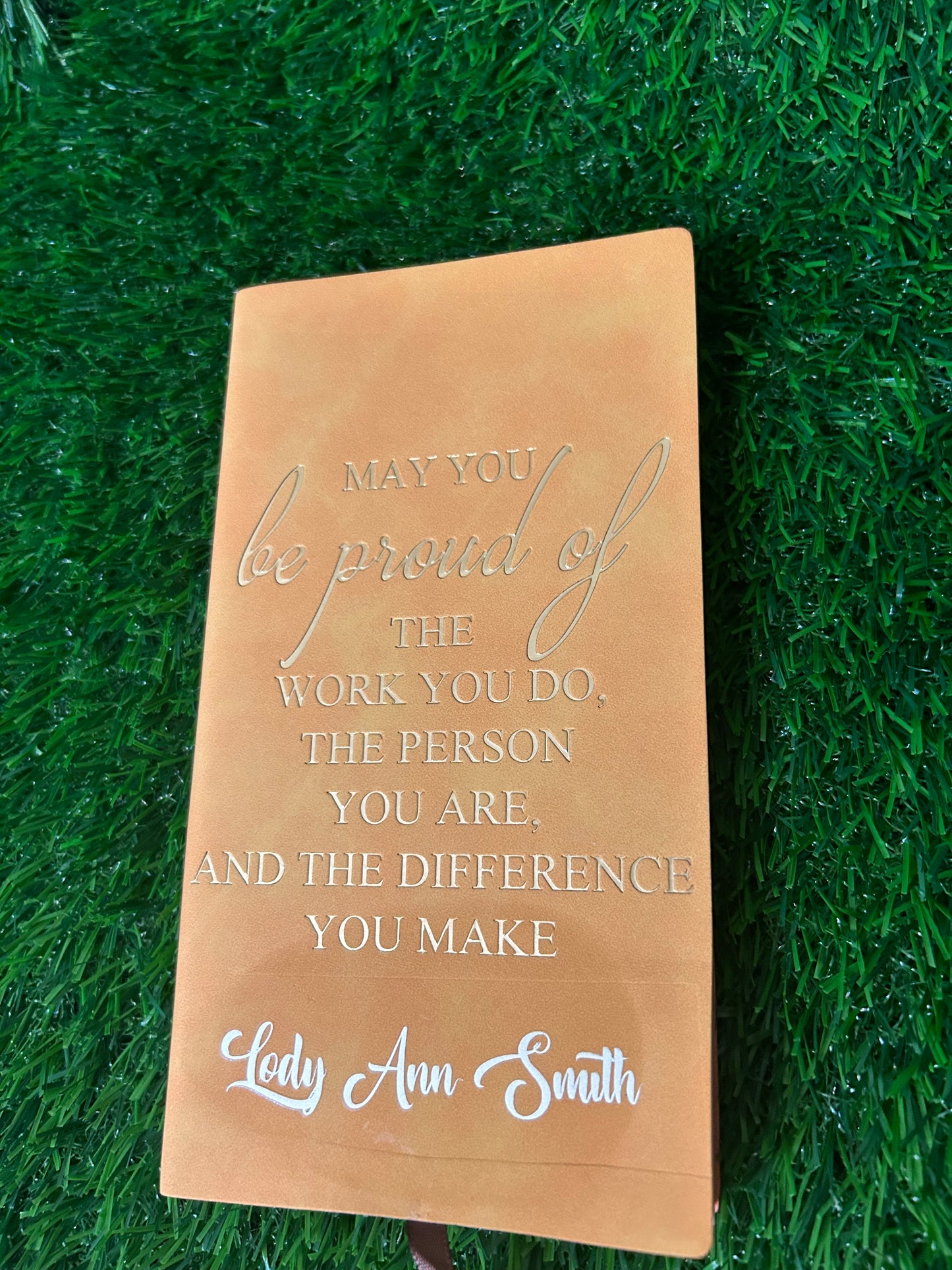 Customized "Proud of the work you do notebook"