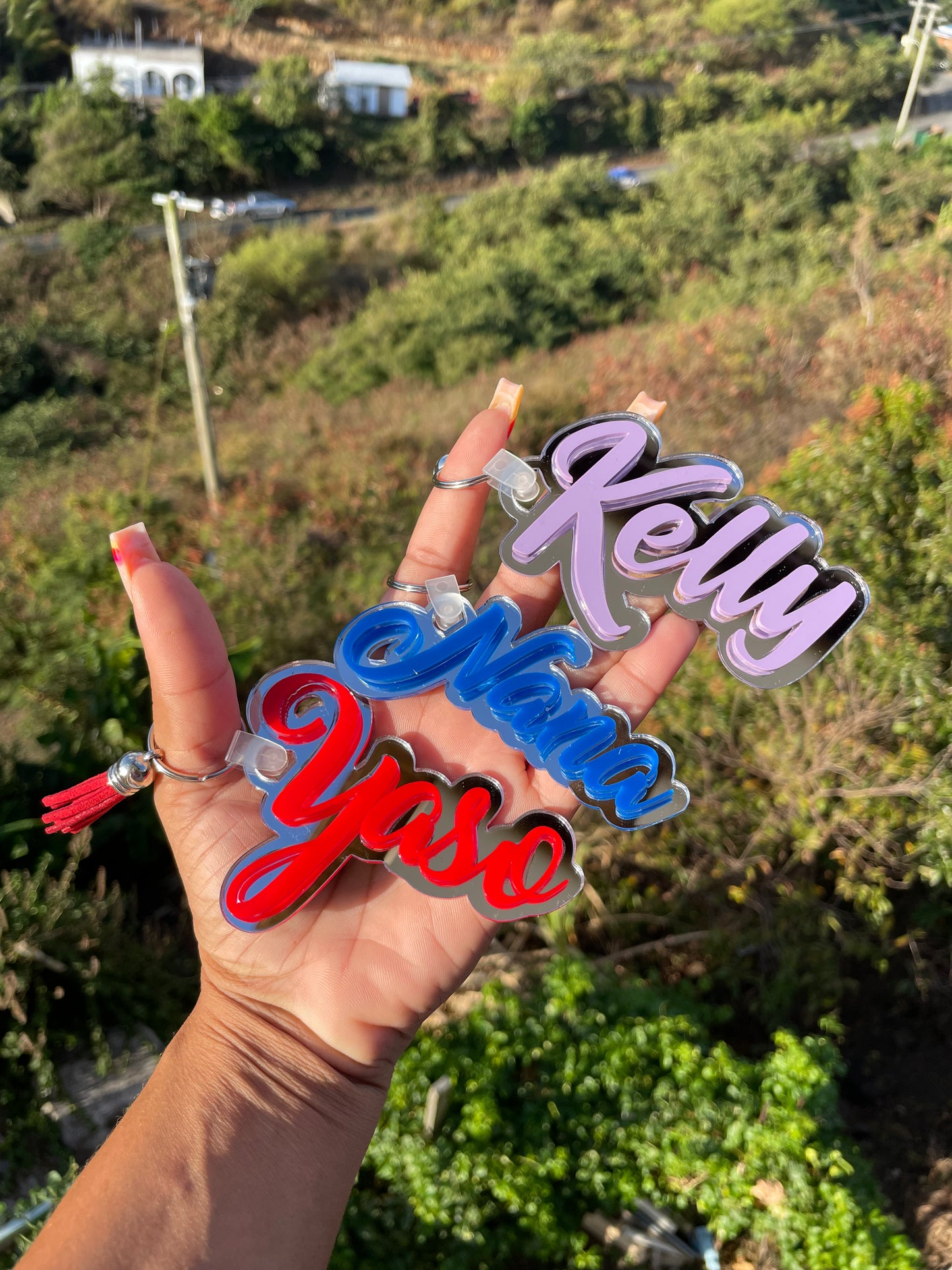 Custom Acrylic Bag tag / Keychain