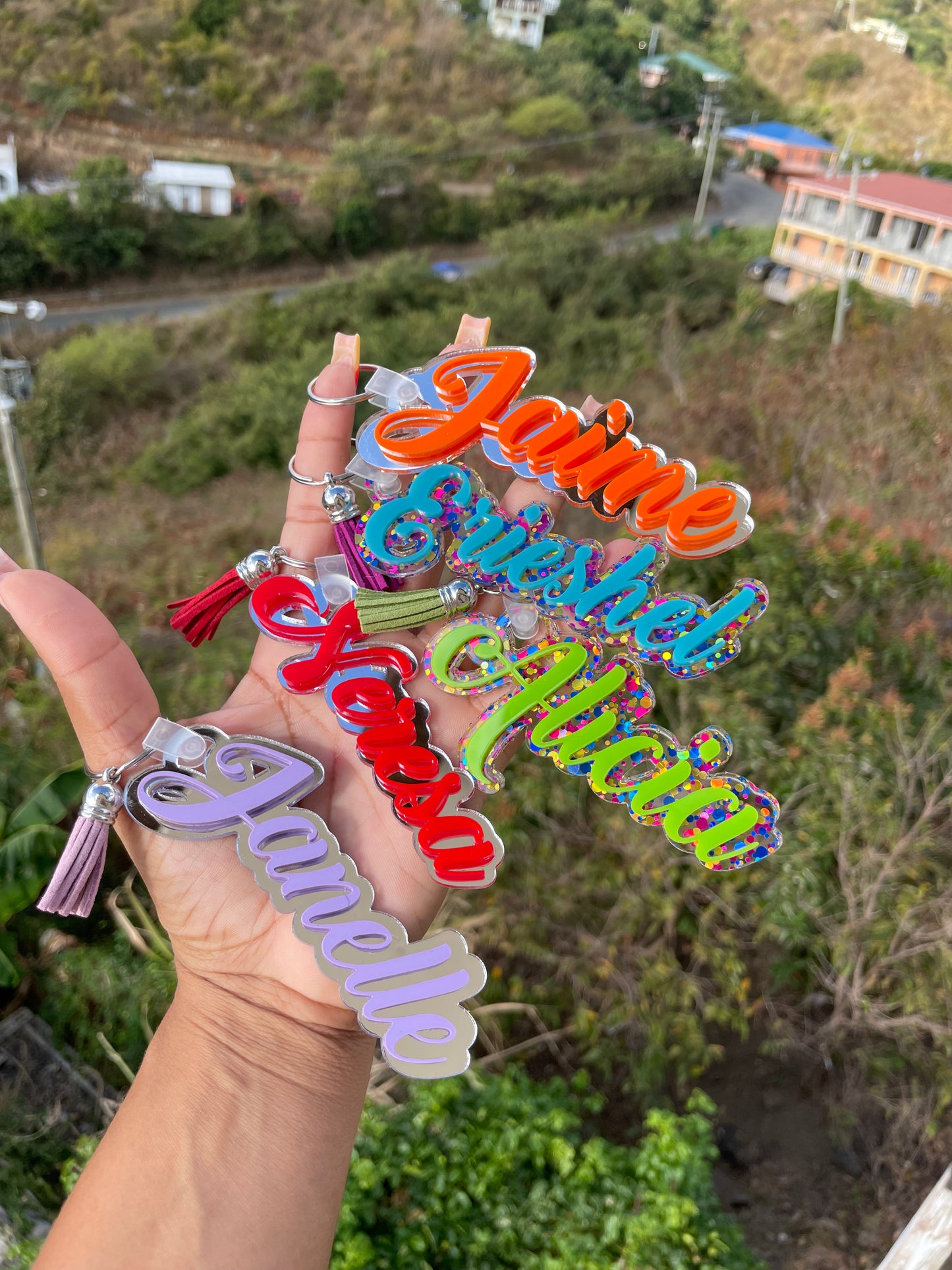 Custom Acrylic Bag tag / Keychain