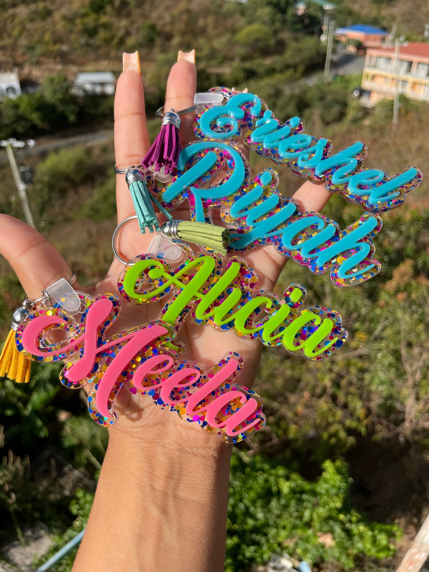 Custom Acrylic Bag tag / Keychain