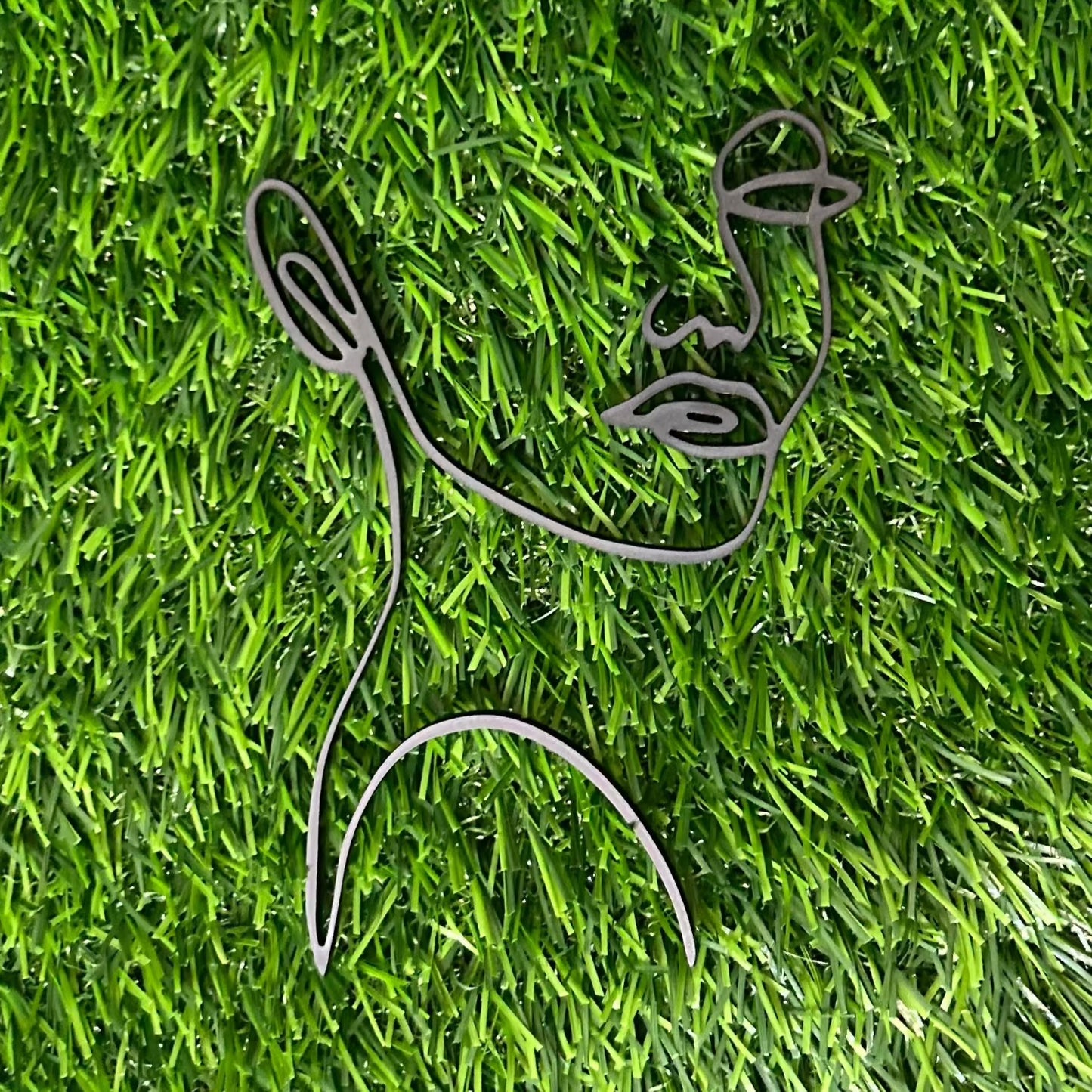 Lady Line Art Frontal Cake Topper