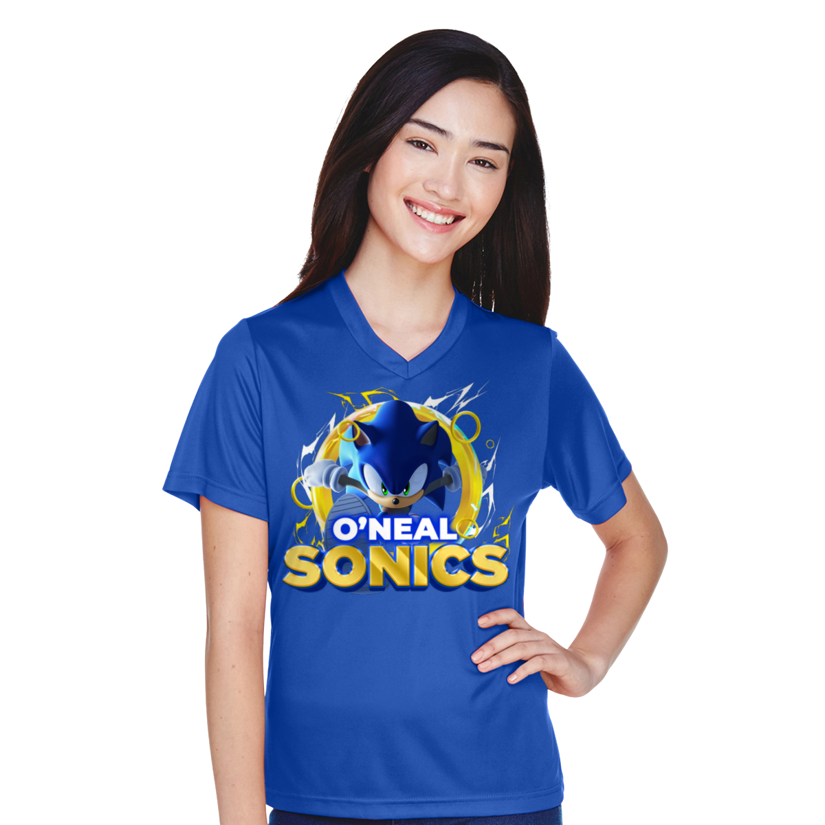 O'Neal House 2 Women's V-Neck Short Sleeve Dry-Fit Tee Shirt